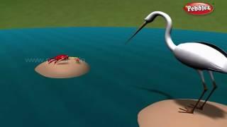 Greedy Crane  পশু গল্প  3D Moral Stories For Kids in Bengali  Animal Stories in Bengali