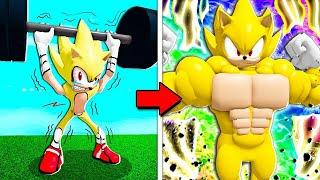 ME VUELVO EL MÁS FUERTE SUPER SONIC Roblox