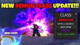 Demon Lord CLASS + New BOSS & CODE  A Heros Destiny