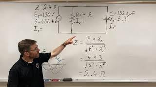 Parallel RC Impedance and Current