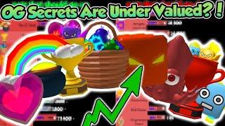 OG SECRET PET VALUES SHOULD GO UP? - Bubble Gum Simulator Roblox