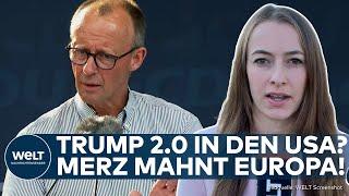 SACHSEN UND THÜRINGEN Showdown mit AfD CDU startet Wahlkampf - Merz äußert sich zu Trump