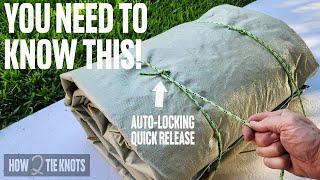 This BUNDLE KNOT is amazing  Auto-Locking & Quick Release