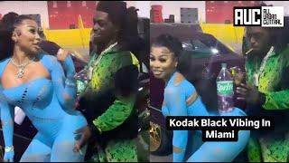 Kodak Black Couldnt Believe She Could Balance His Sprite Like That