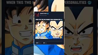 When this two MFs change their personalities  #goku #vegeta #gokuedit #vegetaedit #anime #short