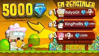 EN ZENGİN 10 OYUNCU  5000 BGL+   Growtopia Türkçe