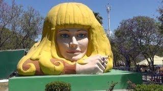 Pregnant Girl Theme Park Attraction Walk-Through Selva Magica Mexico