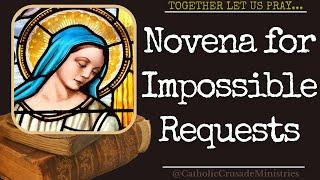 Novena for Impossible Requests --- Together Let Us Pray