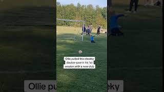 Double save in his 1st training session