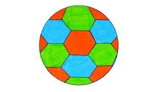 How to Draw a Football  Football  Ball Drawing Tutorial