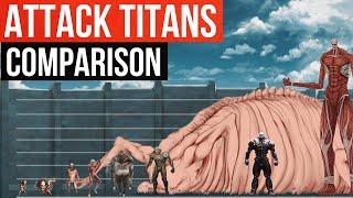 Attack On Titan Size Comparison 2021  Most Biggest Titan all Time