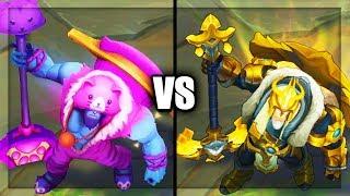 Meowrick vs Arclight Yorick Epic Skins Comparison League of Legends