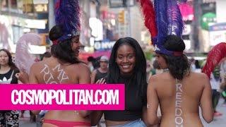 Meet The Topless Women Of Times Square NSFW  Cosmopolitan