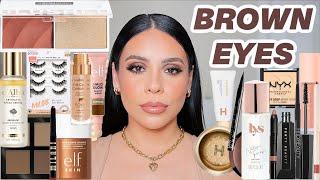 Makeup For Brown Eyes  *easy glowy + long lasting makeup*