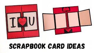 Scrapbook Card Ideas  Cards For Scrapbook  How to make Cards For Scrapbook  Crafteholic