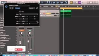 How to Echo off the last part of a sound Logic Pro X