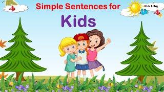 Simple sentences for kids  Daily use words  learn simple sentences - Kids Entry