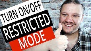 How To Turn On  Off Restricted Mode 2023 NEW METHOD