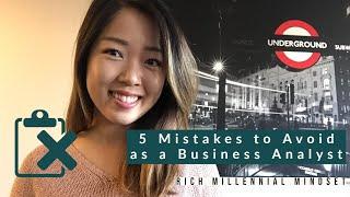 5 Mistakes that I made as a Business Analyst when I started off my career feat.impostor syndrome