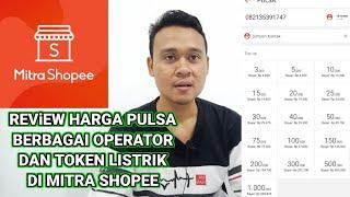 review harga pulsa dan token listrik di mitra shopee