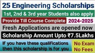 25 Engineering scholarships2024 engineering scholarshipsscholarships for engineering students