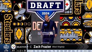 Steelers select Zach Frazier No. 51 in 2024 NFL Draft