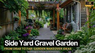 From Drab to Fab Side Yard Gravel Garden Makeover Ideas