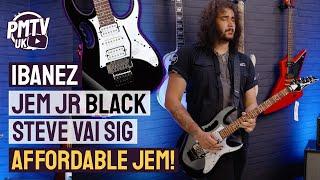 Ibanez JEM Jr - BLACK Finish  The Affordable Steve Vai Signature - Review & Demo