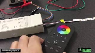 RGBW wireless LED remote and controller