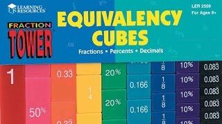 Fraction Tower® Cubes - Equivalency Set by Learning Resources UK