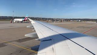 4K  Lufthansa A321 IAE engine start and takeoff Stuttgart  PTU Sound