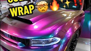 Installing a Color Shifting Wrap  Wide Body Charger Wrap 