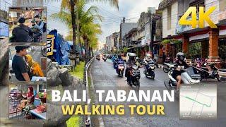 TABANAN BALI Indonesia Market street in rainy weather  4K VIRTUAL WALKING TOUR Bali 2022