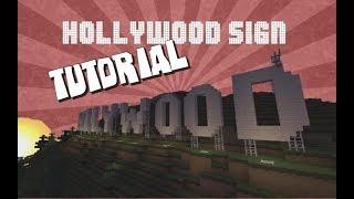 Minecraft Hollywood Sign Tutorial