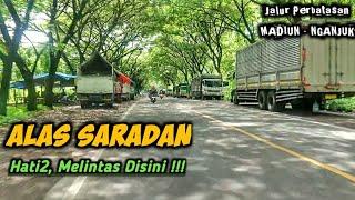 Situasi JALAN RAYA SARADAN Madiun - Jalur Lintas Bus & Truck Besar