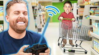 Giving People Remote Control Shopping Cart & Making Them Crash