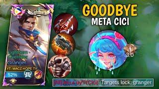 FINALLY I WORTHY META CICI OPPONENT IN JUNGLE GRANGER BEST BUILD AND EMBLEM SET - MLBB