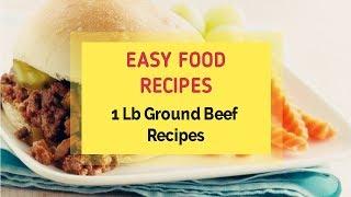1 Lb Ground Beef Recipes