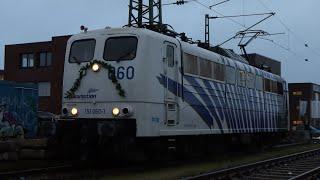 Abschiedsfahrt der 151 060 von Lokomotion mit dem Rheine-Zug in Greven zwischen Münster und Rheine