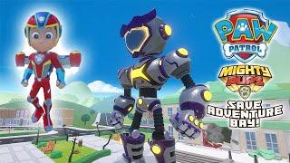 PAW Patrol Mighty Pups Save Adventure Bay - RUNAWAY ROBOT 100% Completion Walkthrough Gameplay