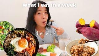 what i eat IN A WEEK  healthy Korean food diet vlog