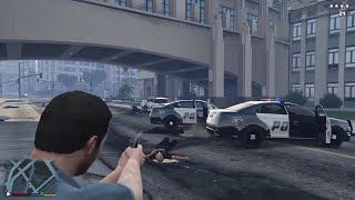 GTA 5 - No Weapon Rampage + Five Star Escape