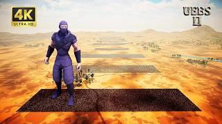 SHADOW NINJA VS 800000 ZOMBIE ARMY  EPIC UNDEAD INVASION IN THE DESERT BATTLE  UEBS 2