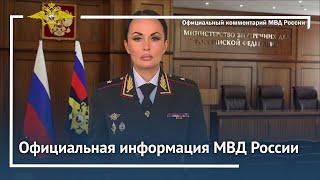 Ирина Волк Официальная информация МВД России