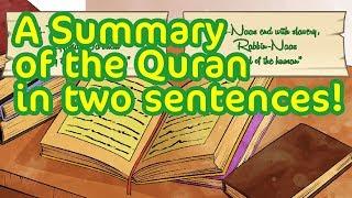 A Summary of the Quran in Two Sentences