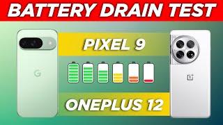 Pixel 9 vs OnePlus 12 Battery Drain Test  Shocking Results 