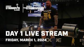 Day 1  2024 Arnold Strongman Classic  Full Live Stream
