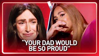 EMOTIONAL TRIBUTE to her dad leaves The Voice Coaches in tears  Journey #208