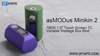 asMODus Minikin 2 180W 1 0Touch Screen TC Variable Wattage Box Mod