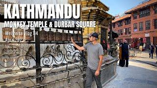 Kathmandu - Monkey Temple Swayambhu Stupa & Durbar Square  Nepal • Weltreise Vlog 114